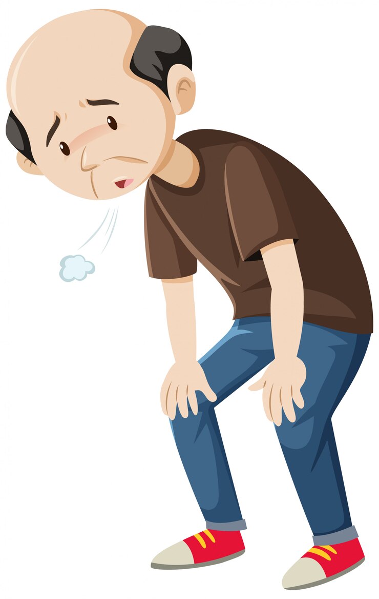 Vector Gratis an tired old man