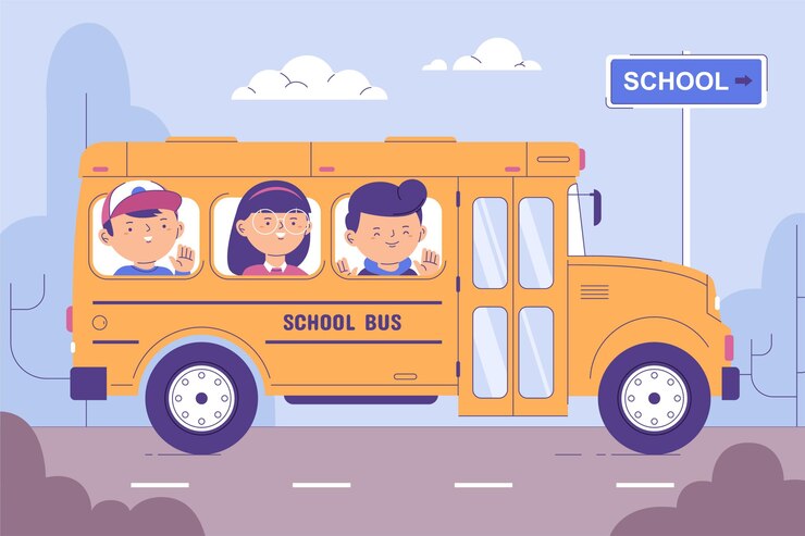 Vector Gratis anak-anak kartun kembali ke sekolah