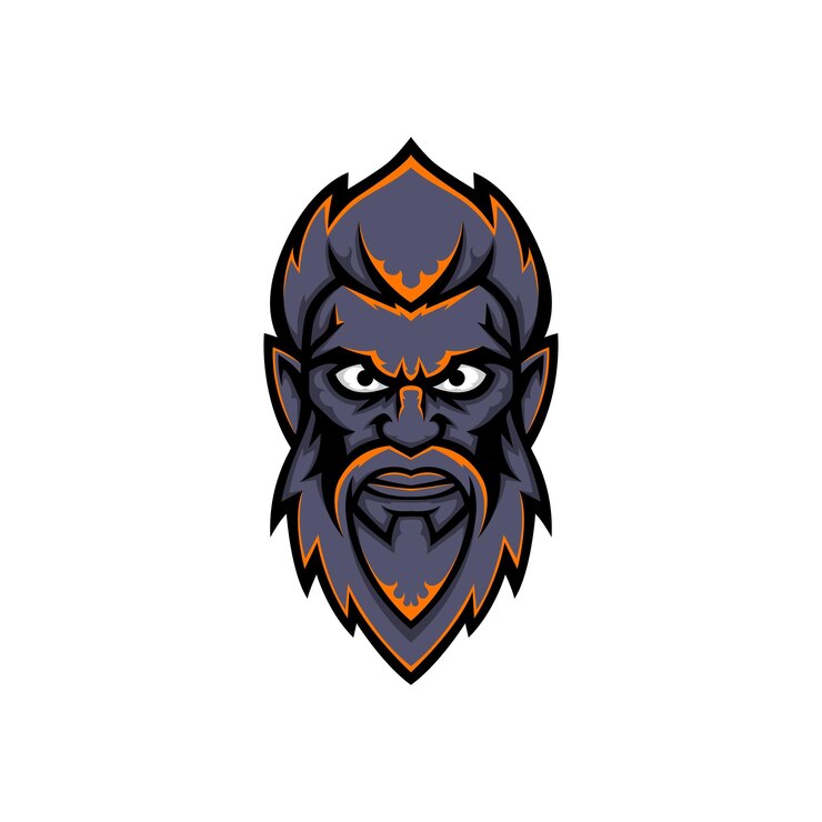 Vector Gratis angry men logo e sport mascot