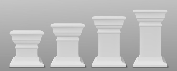 Vector Gratis antique white pillars set
