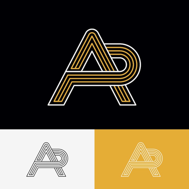 Vector Gratis ap monogram logo design template