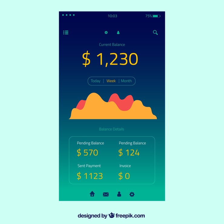 Vector Gratis app dashboard admin panel template