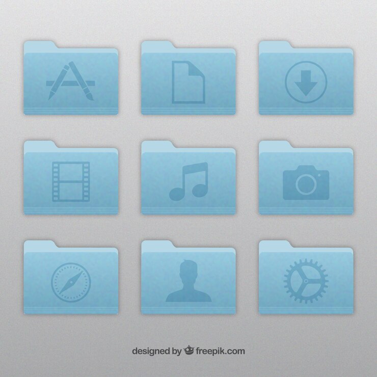Vector Gratis apple folder icons