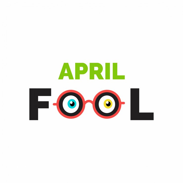 Vector Gratis april fool's day, funny white background