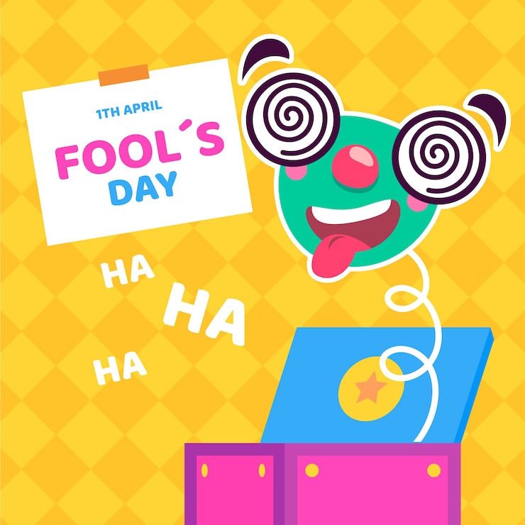 Vector Gratis april fools day flat style