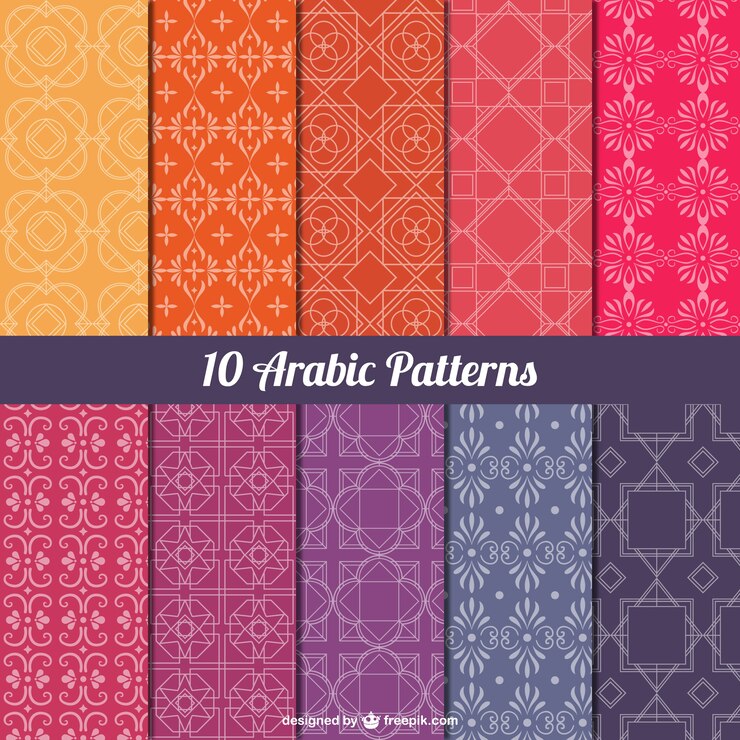 Vector Gratis arabic patterns pack