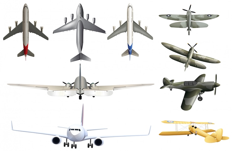 Vector Gratis army aircraft on white background
