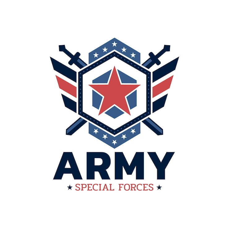 Vector Gratis army logo design template