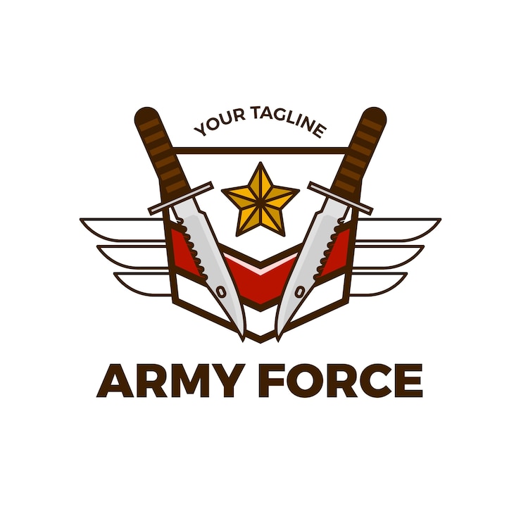 Vector Gratis army logo template design
