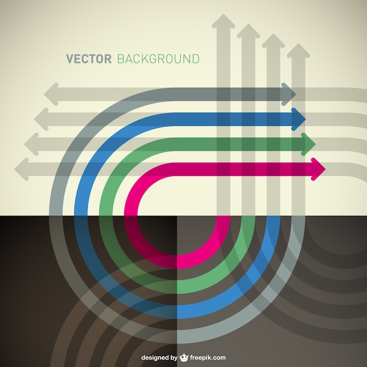 Vector Gratis arrows background design template