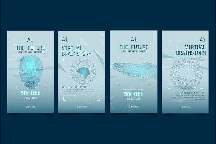 Vector Gratis artificial intelligence instagram stories collection