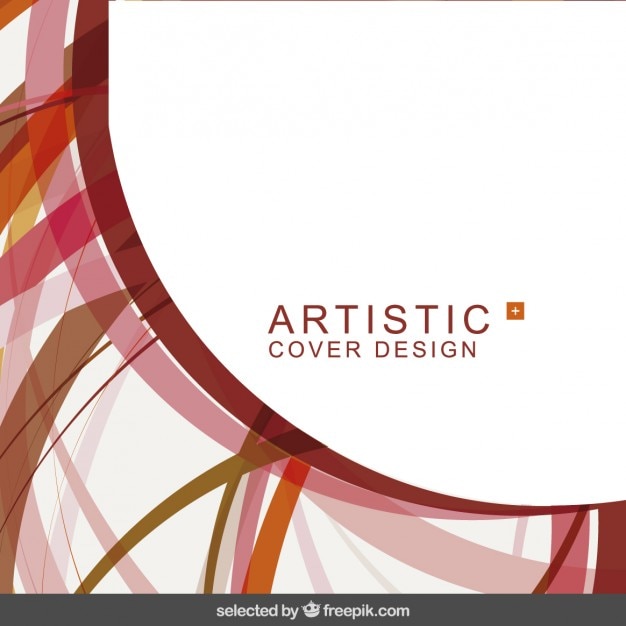 Vector Gratis artistic abstract background in red tones
