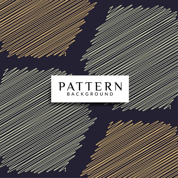 Vector Gratis artistic background with scribbled shapes