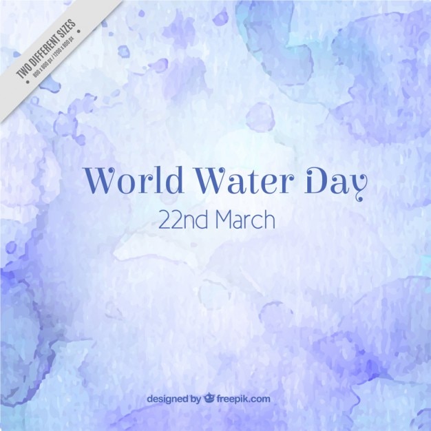Vector Gratis artistic watercolor world water day background