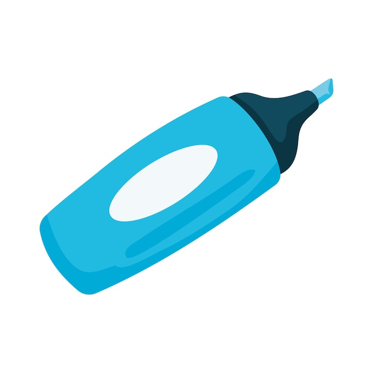 Vector Gratis back to school supply marker icon isolated