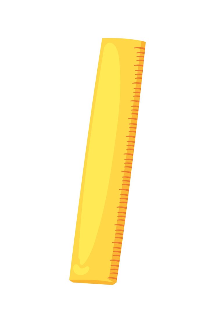 Vector Gratis back to school supply ruler icon isolated