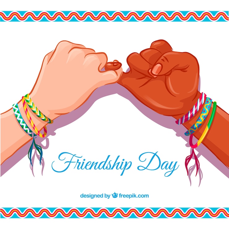 Vector Gratis background of bracelets and hands joined