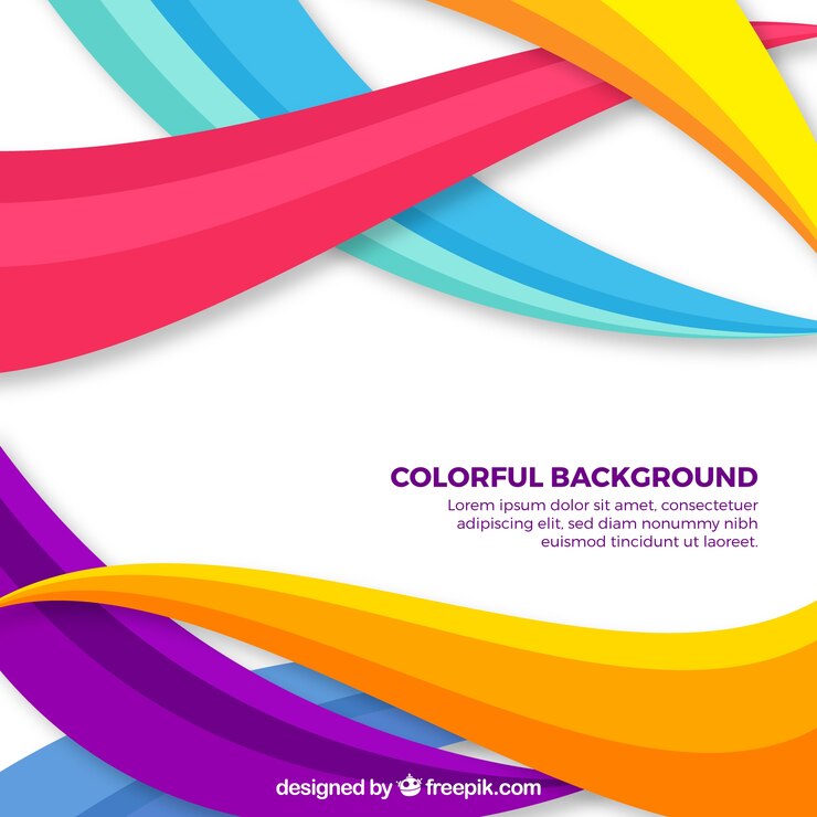 Vector Gratis background of colorful waves