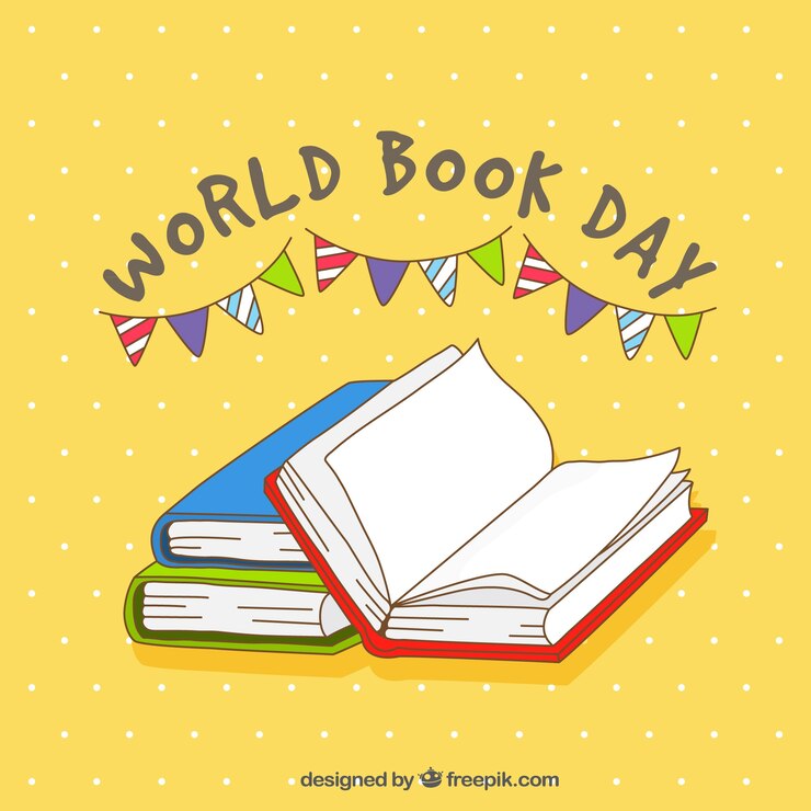 Vector Gratis background of hand drawn books