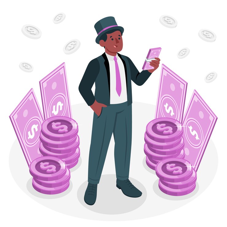 Vector Gratis banker  concept illustration