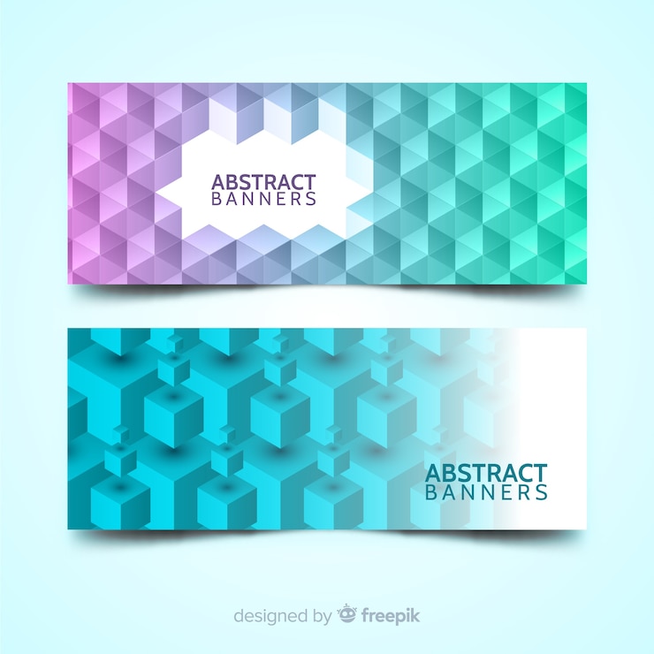 Vector Gratis banner abstrak