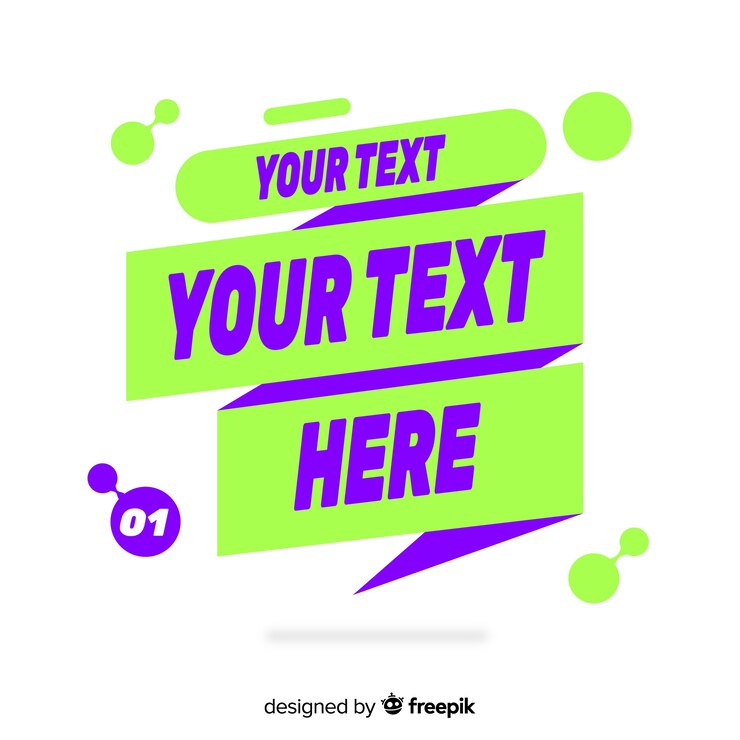 Vector Gratis banner datar