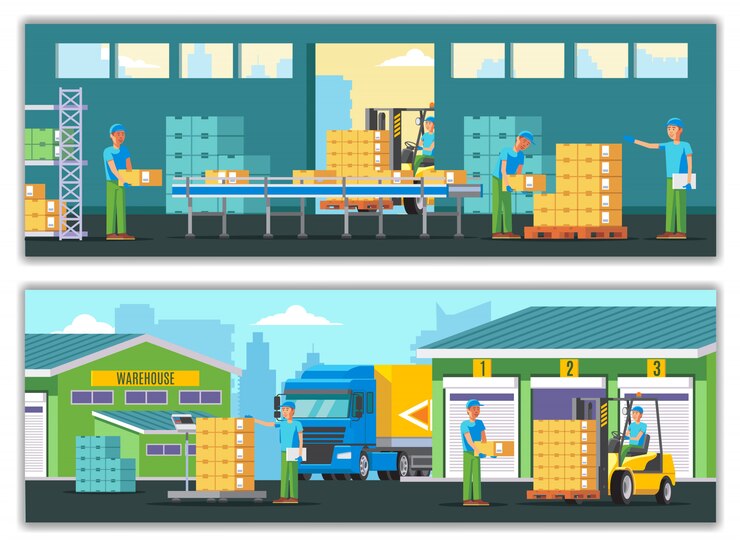 Vector Gratis banner horizontal gudang