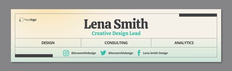 Vector Gratis banner linkedin bisnis gradien