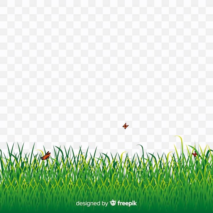 Vector Gratis banner rumput hijau gaya realistik