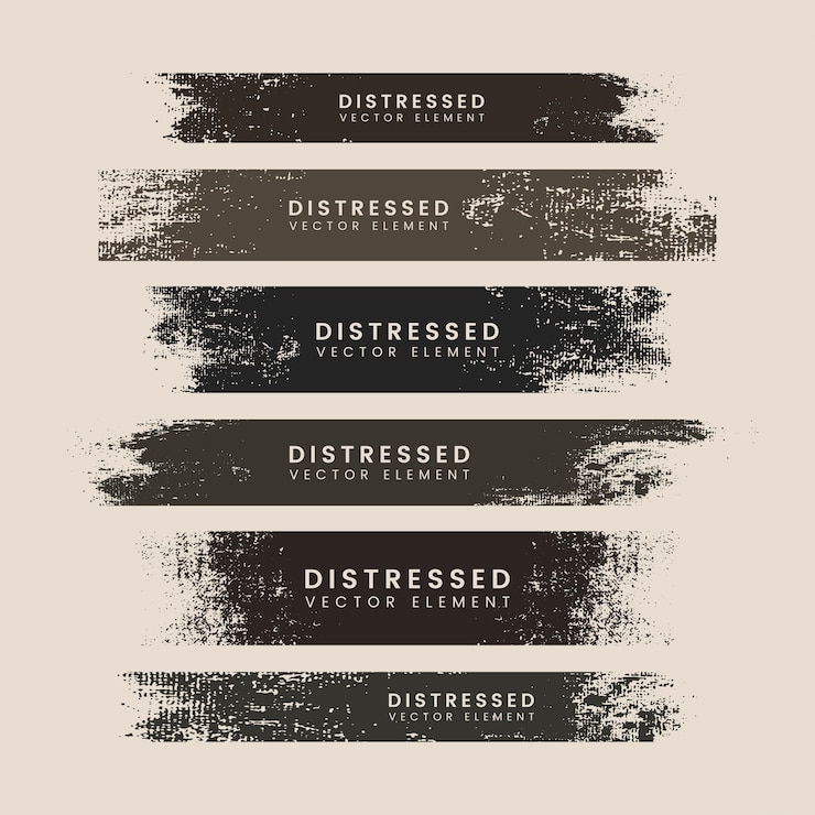 Vector Gratis banner tekstur stroke tertekan