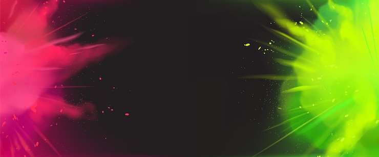 Vector Gratis banner with color powder burst dust splashes