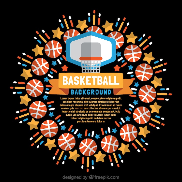 Vector Gratis basketball element background