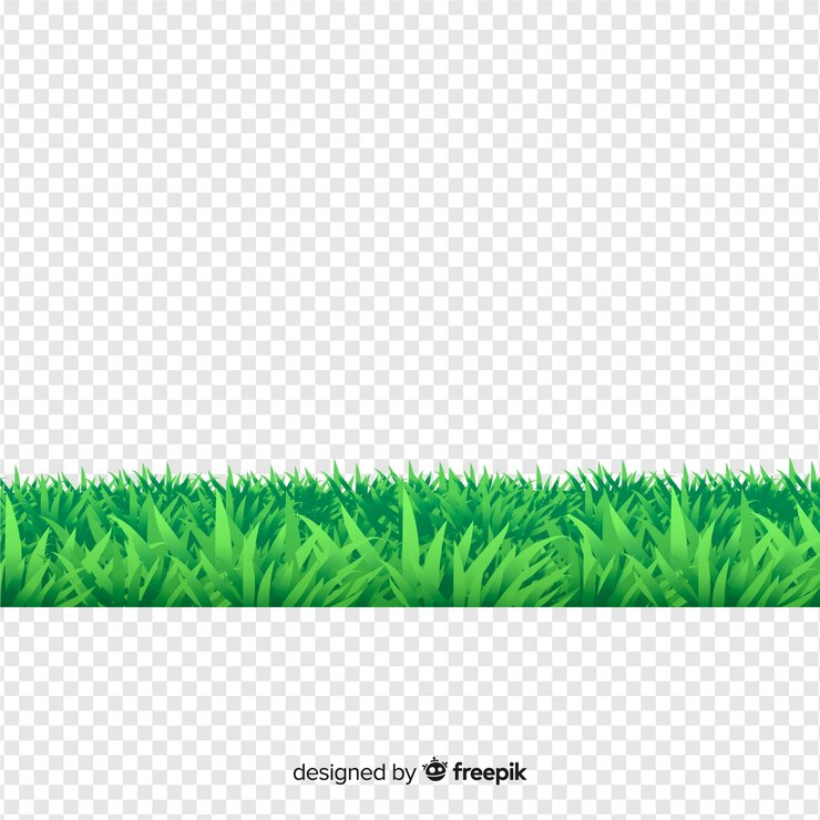 Vector Gratis batas rumput gaya realistis