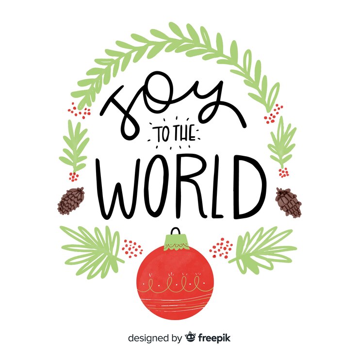 Vector Gratis beautiful christmas lettering background