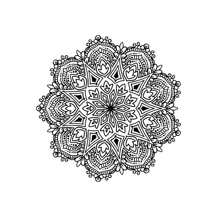 Vector Gratis beautiful ethnic mandala design background