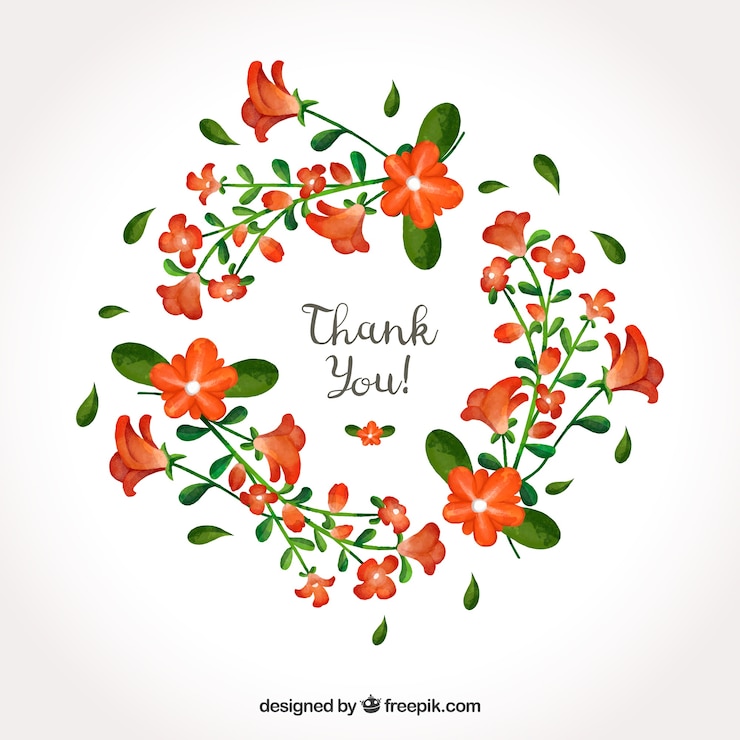 Vector Gratis beautiful floral frame, red flowers