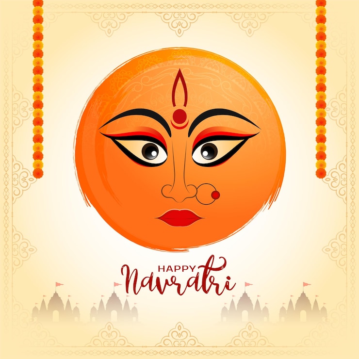 Vector Gratis beautiful happy navratri cultural indian festival background