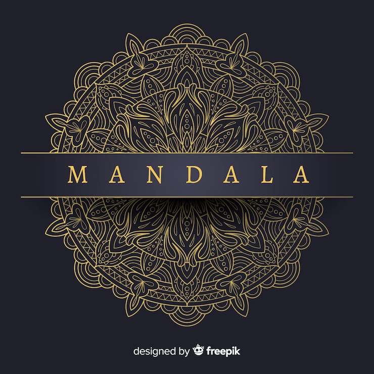 Vector Gratis beautiful luxury mandala background