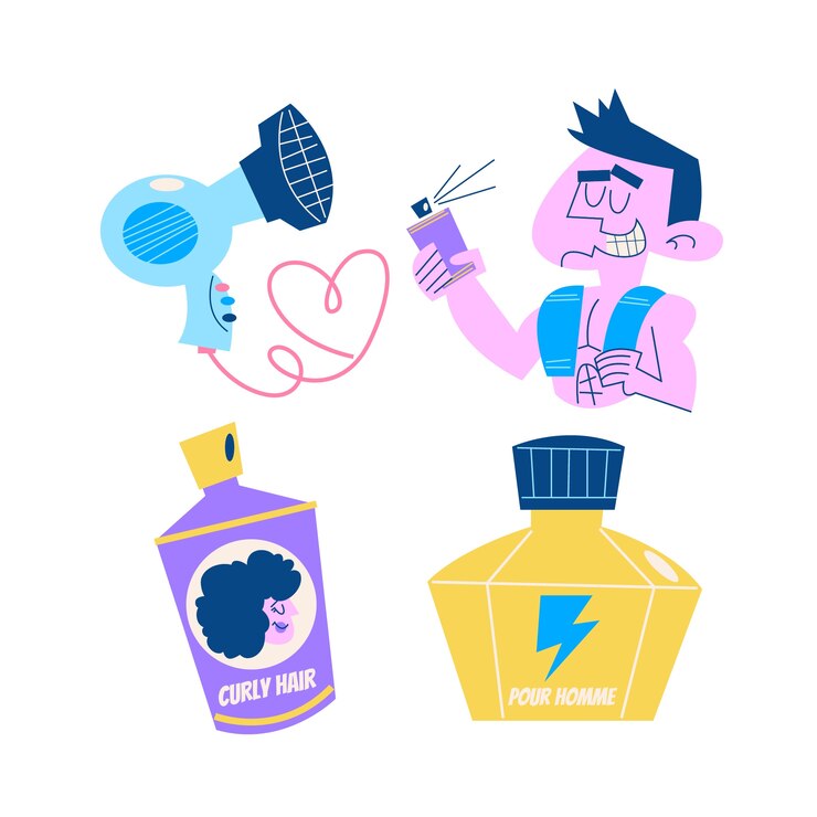 Vector Gratis beauty stickers sticker set