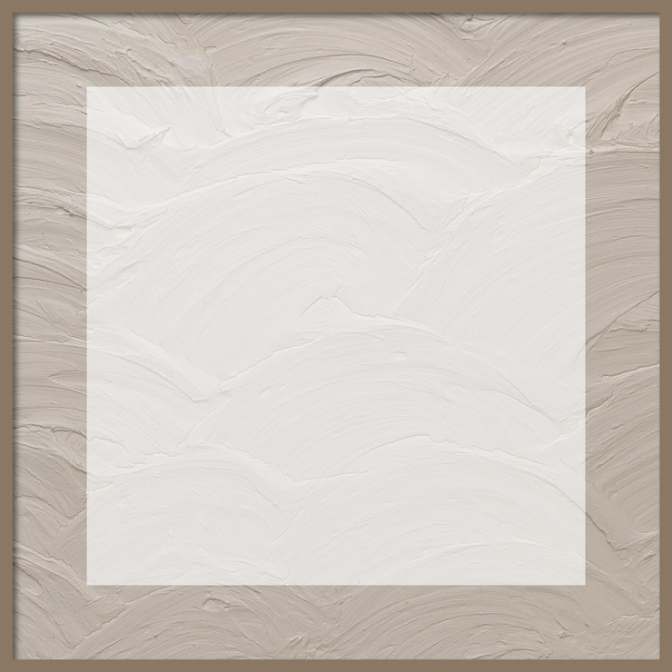 Vector Gratis beige frame vector with textured background