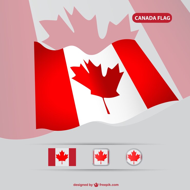 Vector Gratis bendera kanada