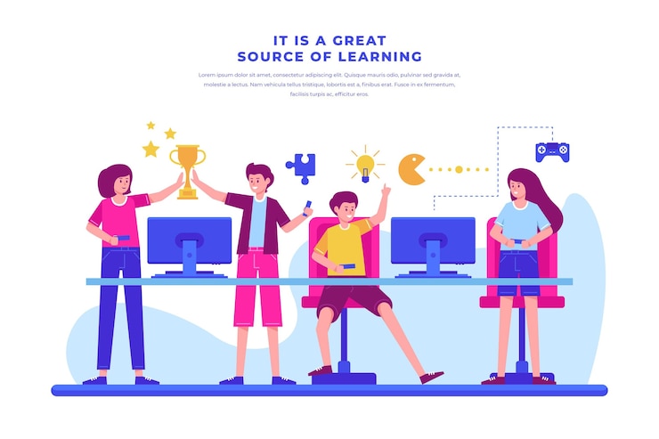 Vector Gratis benefits of playing video games