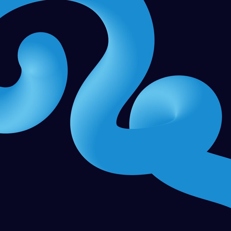 Vector Gratis bentuk cair terpilin penuh warna abstrak 3d elemen desain kreatif elemen bentuk gradien modern vektor untuk bannerbackgroundposter