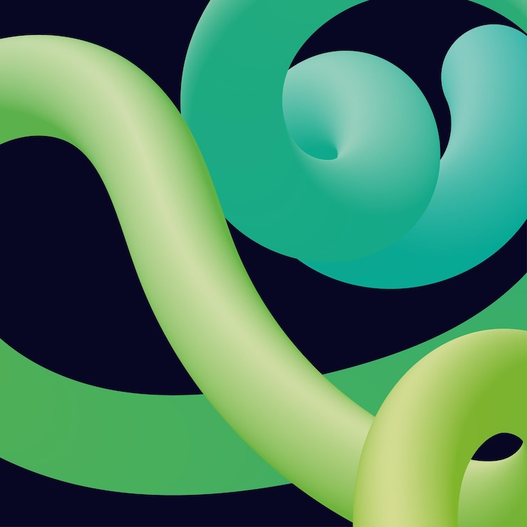 Vector Gratis bentuk cair terpilin penuh warna abstrak 3d elemen desain kreatif elemen bentuk gradien modern vektor untuk bannerbackgroundposter