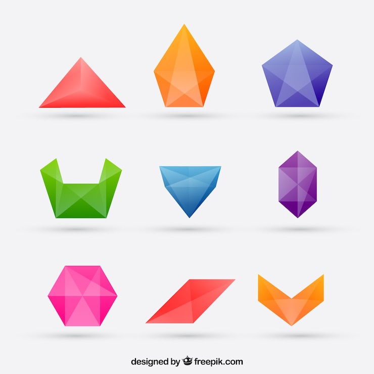 Vector Gratis bentuk poligonal