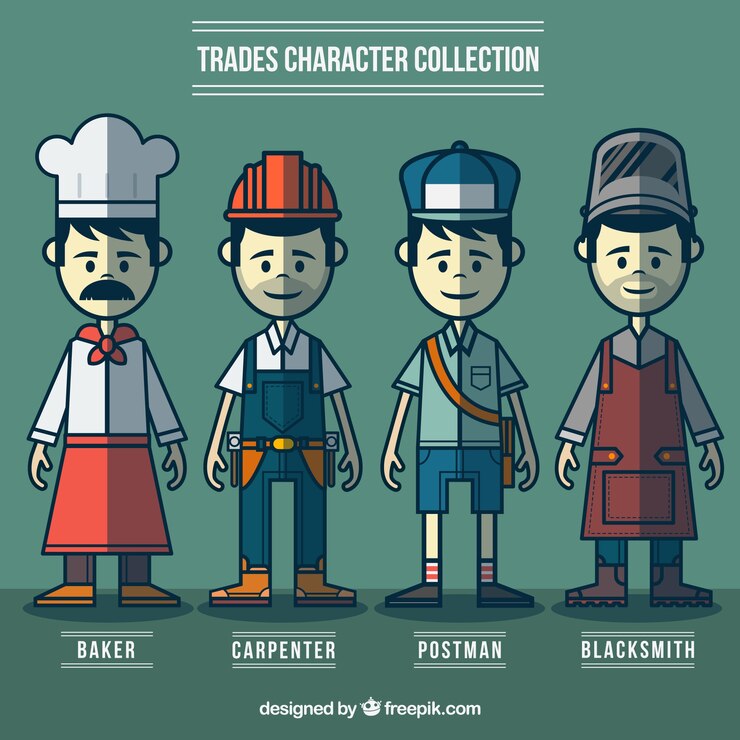 Vector Gratis beragam pekerja digambar tangan