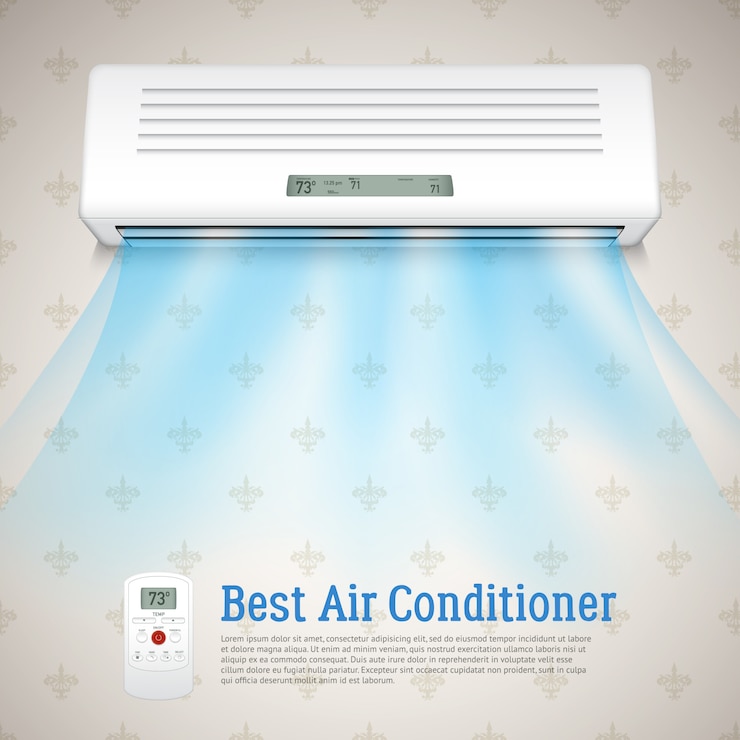 Vector Gratis best air conditioner illustration