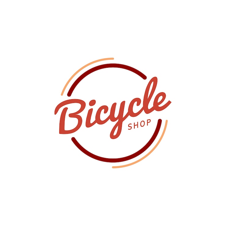 Vector Gratis bicycle shop logo design vector