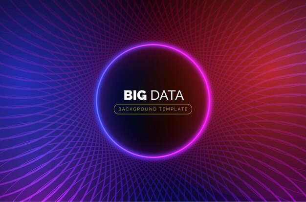 big data business background with abstract circle