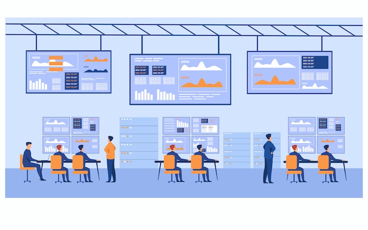 Vector Gratis big data control center